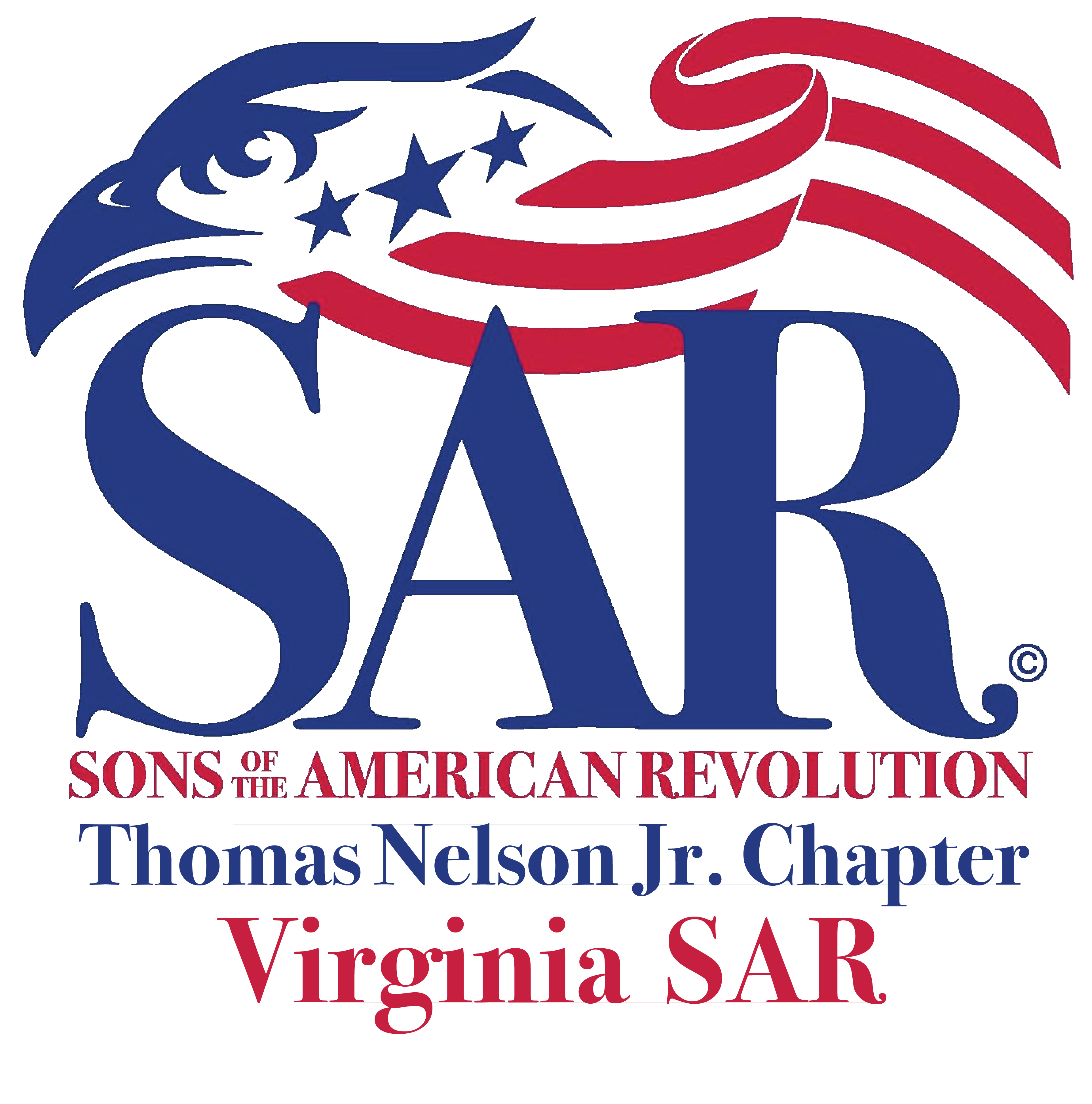 SAR Eagle logo of Thomas Nelson Jr. Chapter